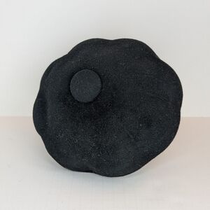 Vintage Black Wool Beret